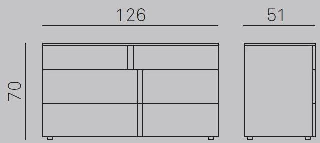 Gruppo Tomasella Комод из лакированного дерева со встроенными ручками Athena sun-id-1490280 - Вид №9