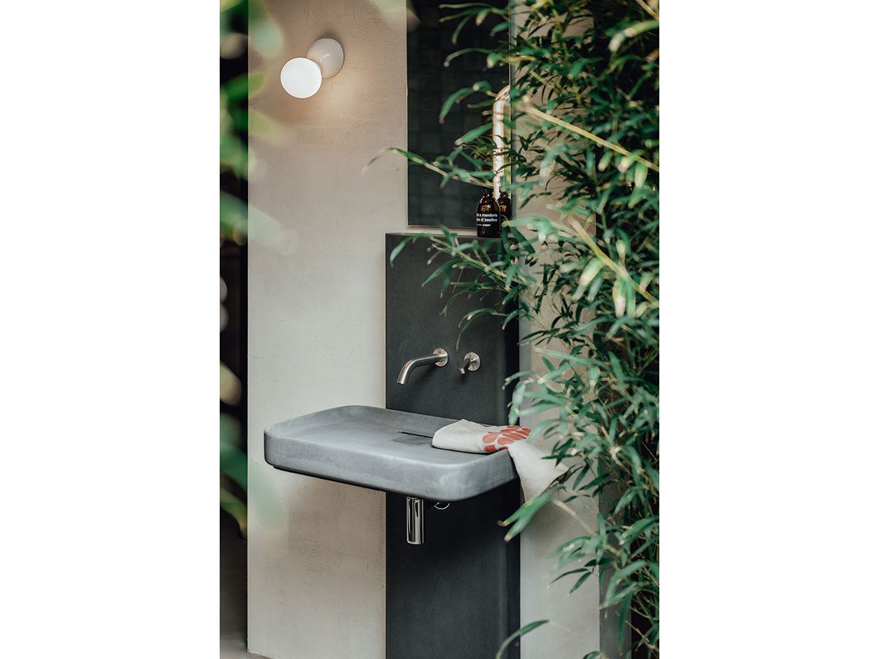 Прямоугольный умывальник из Цементаskin® на колонне Agape Петра ARCH-00031746 - Вид №2