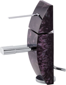 7350-201 Mariner Eau de Mariner, однорычажный смеситель для раковины с донным клапаном, цвет черный жемчуг