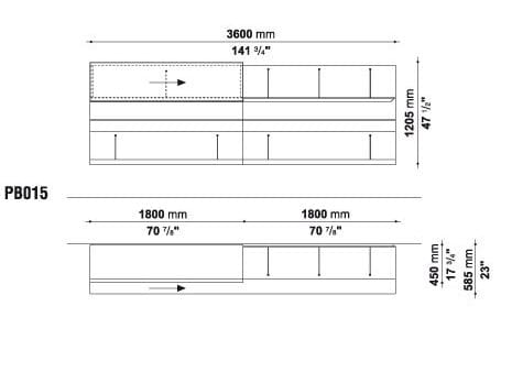 Шкаф с распашными дверцами B&B Italia PAB ARCH-00006577 - Вид №6