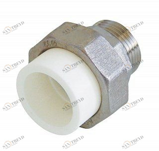 Муфта разъемная KALDE ECO D25х3/4" НР белая 3272TUM250C00