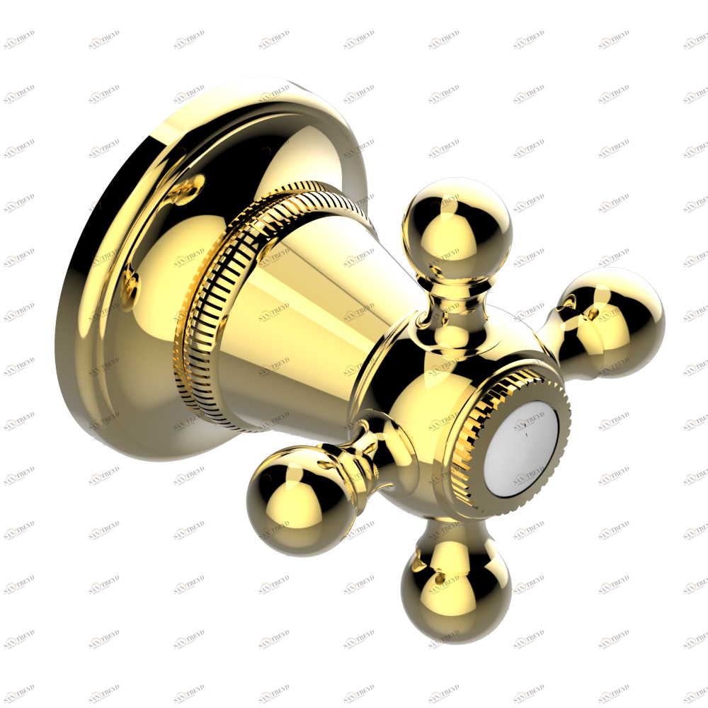 G08-30B/N Маховик для встраиваемого в стену вентиля без маркировки Thg-paris Pompadour Золото G08 30B/N CAT.F