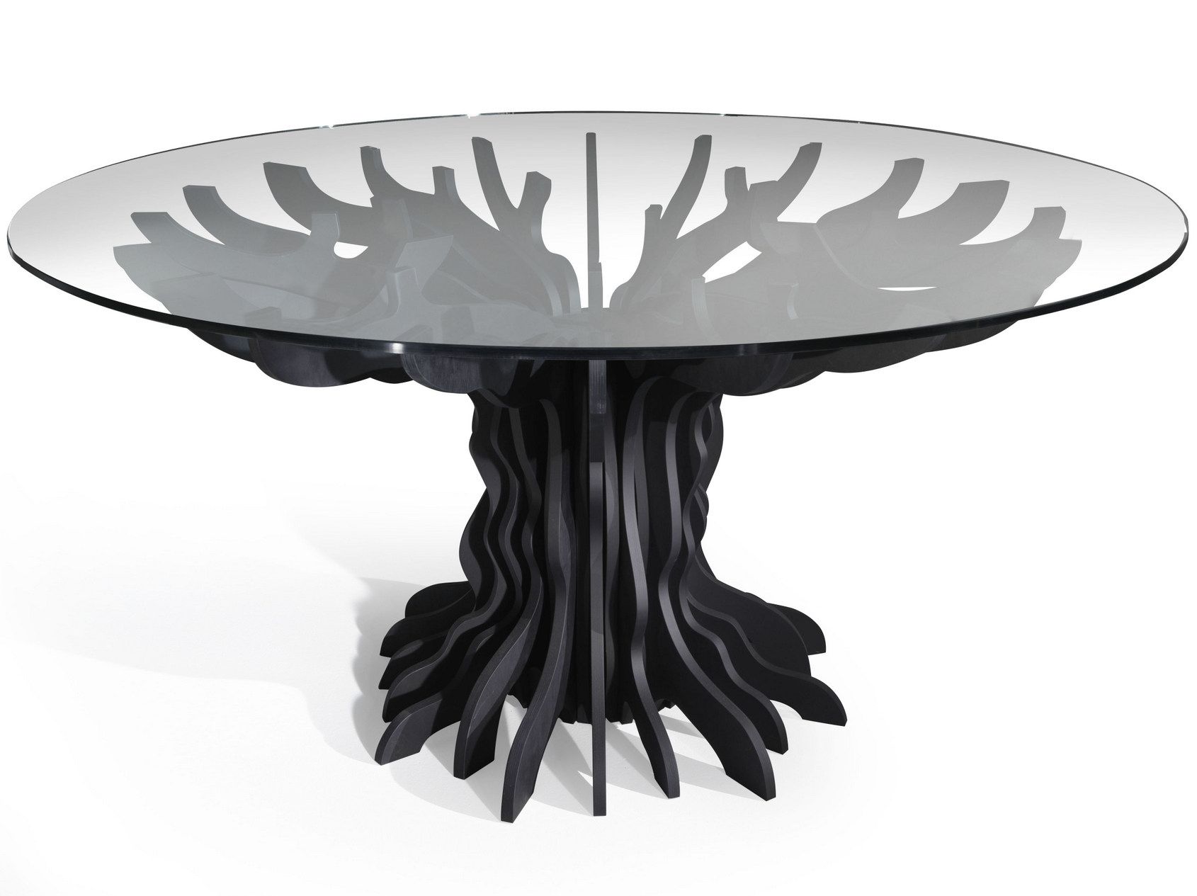 Круглый стол из березы и хрусталя ALBEDO ARCH-00080116 - Вид №2