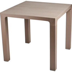 Стол садовый квадратный Орфей СПО-80 ТМ складной 80x72x80 см пластик темный мокко 89095034 STLM-2128000