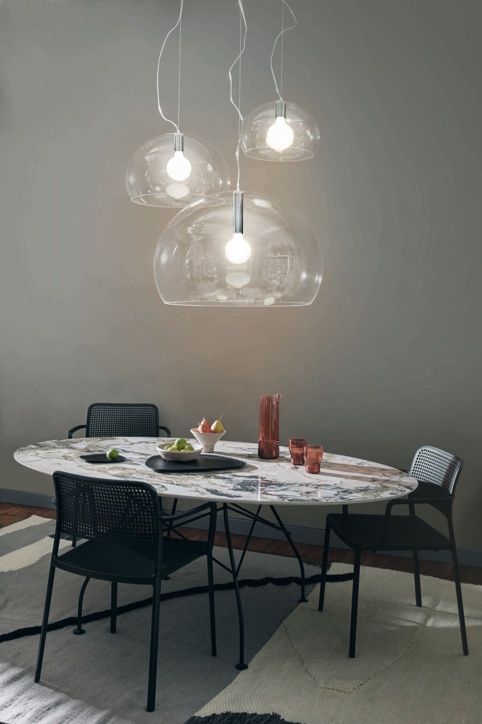 Овальный обеденный стол из керамогранита Kartell GLOSSY ARCH-00030518 - Вид №1