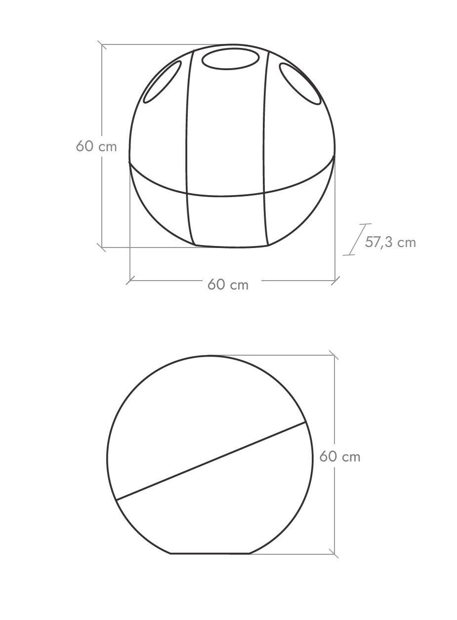 Рециркулированный Nylon ® держатель для мусора для утилизации отходов SoldiDesign SFERA METAL ARCH-00150040 - Вид №2