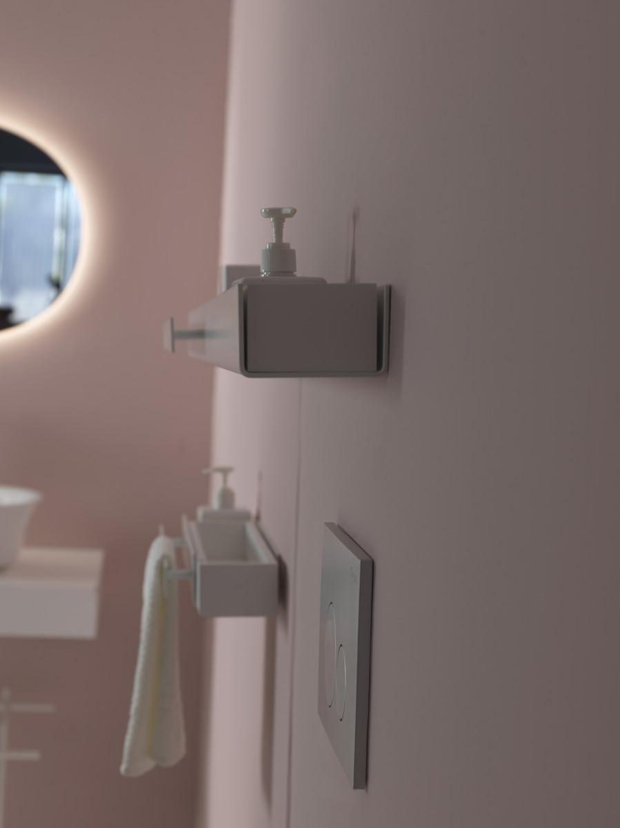 FIMEVE80 - FIMEAS80 Полка рейлинг с держателем полотенца GSG CERAMIC Accessori - Вид №4