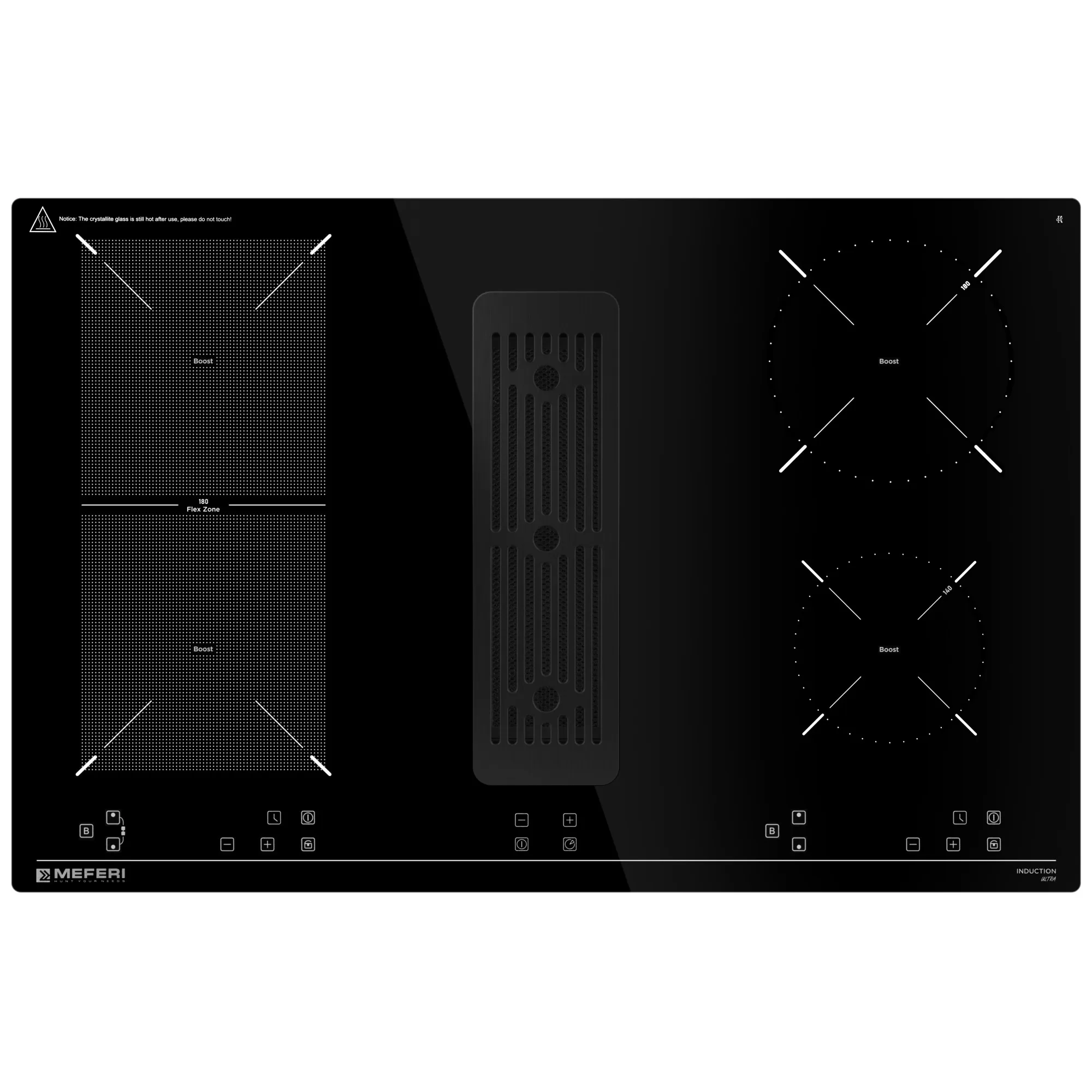 9168788 Индукционная варочная поверхность Meferi XSMART35IX ULTRA STDN-0001599 - Вид №1