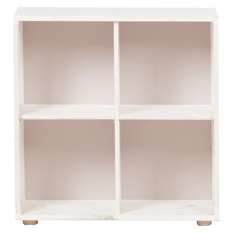 Стеллаж Flexa Classic storage с 4 полками, белый/искусственно состаренный 81242012 - Вид №1