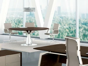 Bralco Стол для переговоров из дуба с системой управления кабелями Metar