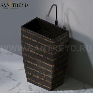 L110421G Напольная раковина стоящая прямоугольная A. e T. Italia Tower