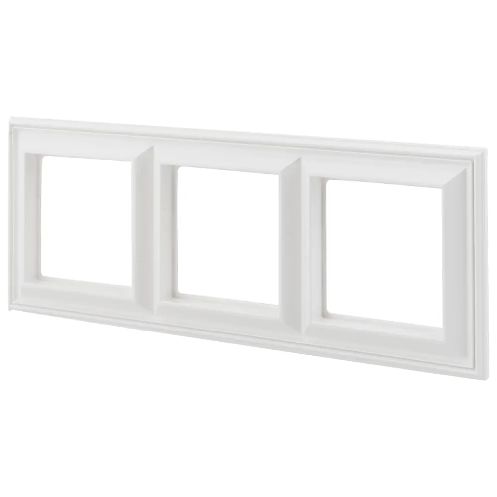 Рамка для розеток и выключателей EcoProfi Design 3 поста цвет белый 17901542 STLM-2169342 Santreyd Jung EcoProfi