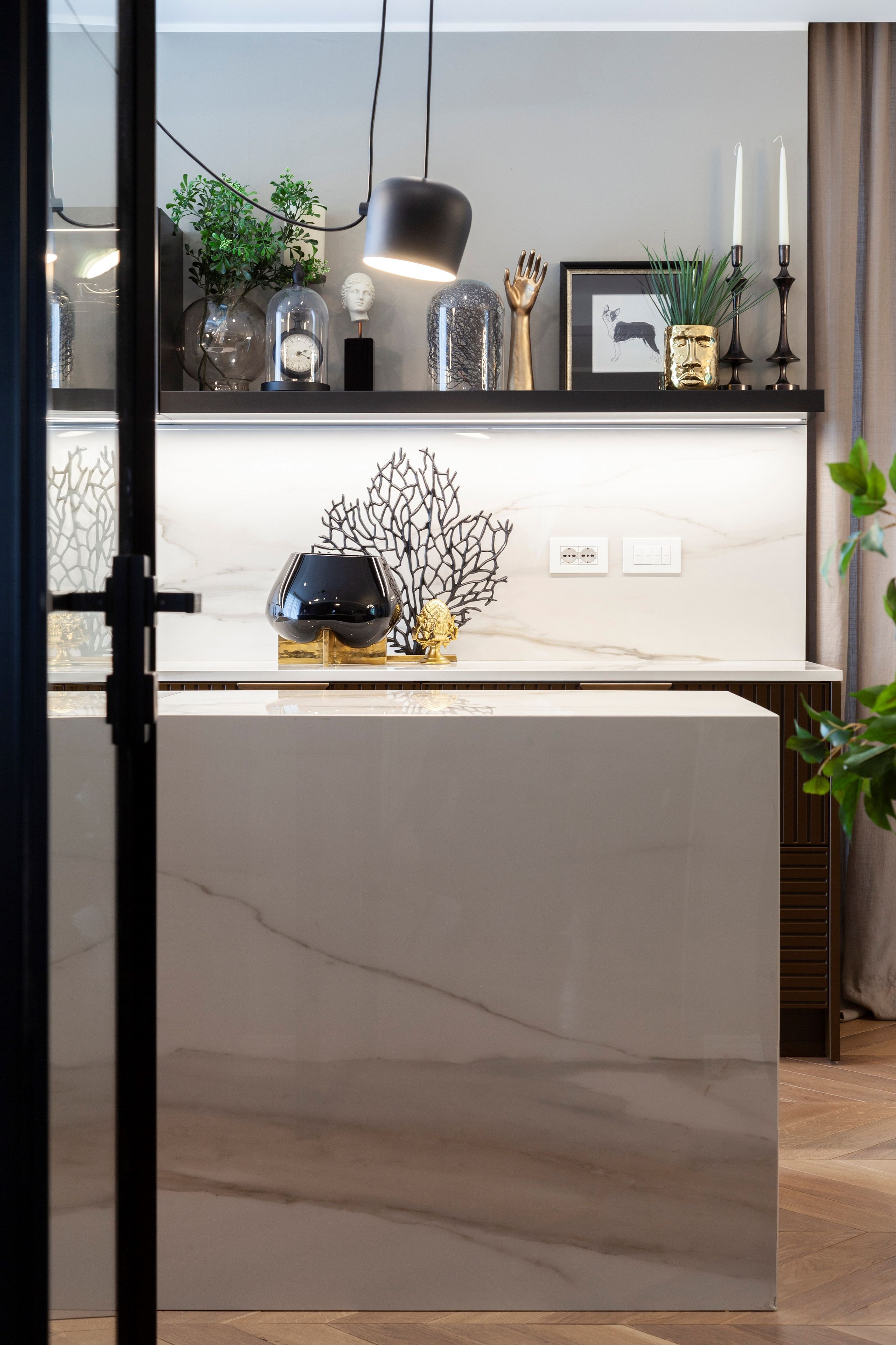 Двусторонняя линейная кухня с центральным островом TM Italia Cucine Miuccia ARCH-00032598 - Вид №10