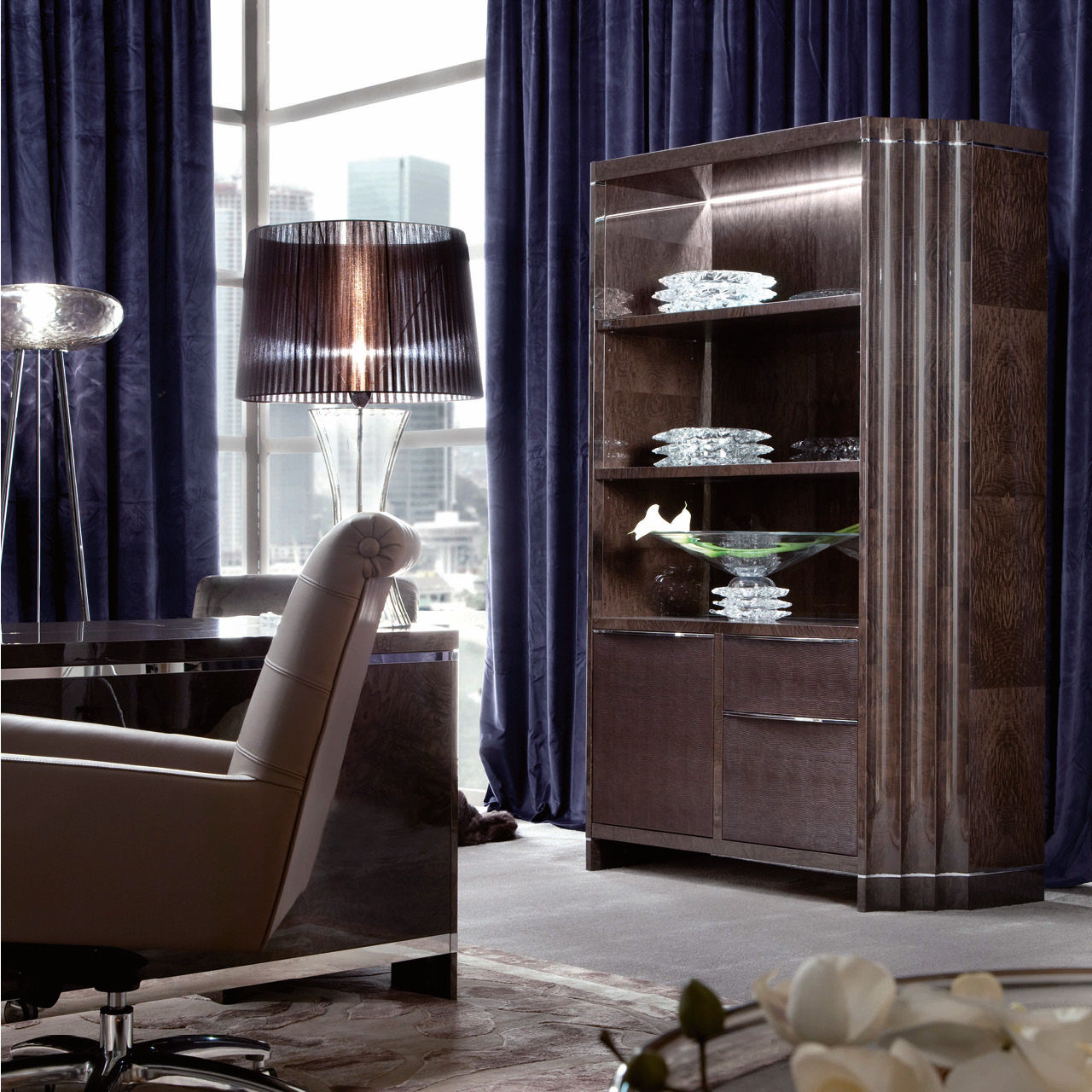 4088 Absolute книжный шкаф с открытыми полками сверху - giorgio collection  - Вид №1