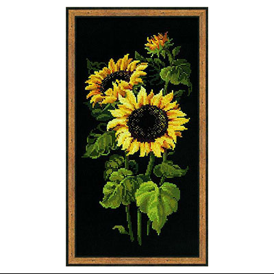 1056 Набор для вышивания Подсолнухи 25 х 50 см RIOLIS Сотвори Сама 