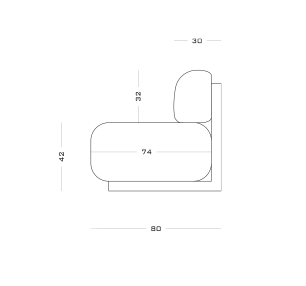Secolo Yoshida Sofa Диван из ткани  - Вид №3
