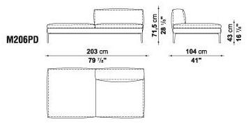 B&B Italia Секционный угловой диван в коже Michel sun-id-1423075 - Вид №25