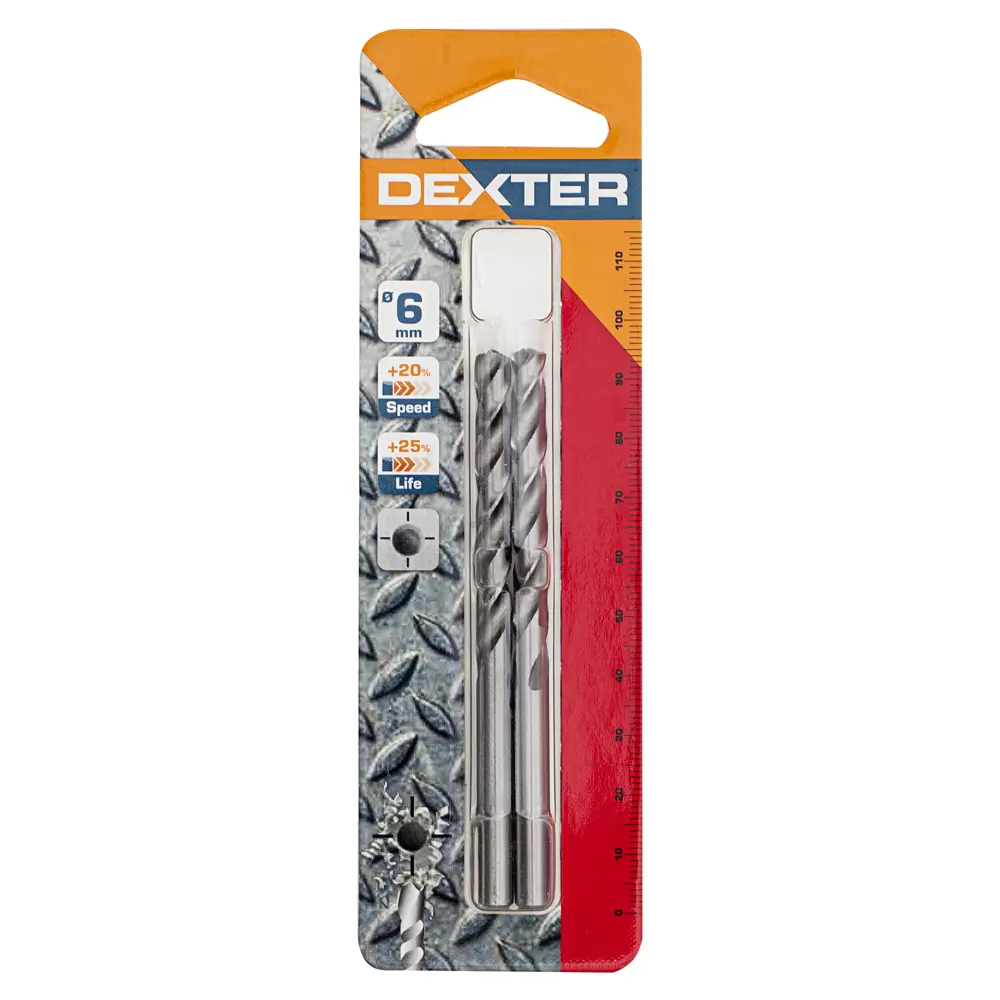 Сверло по металлу HSS-G 6х93 мм Dexter SM262 16660767 STLM-2105478  - Вид №3