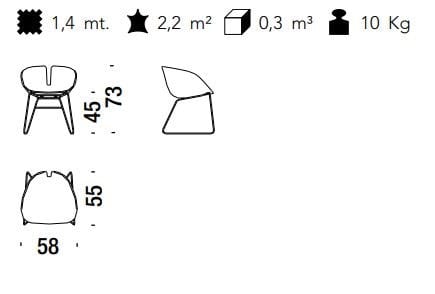 Стул с кожаной обивкой MOROSO фьорд ARCH-00004266 - Вид №1