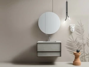 Cerasa Подвесное основание для умывальника и зеркало для контейнера Des