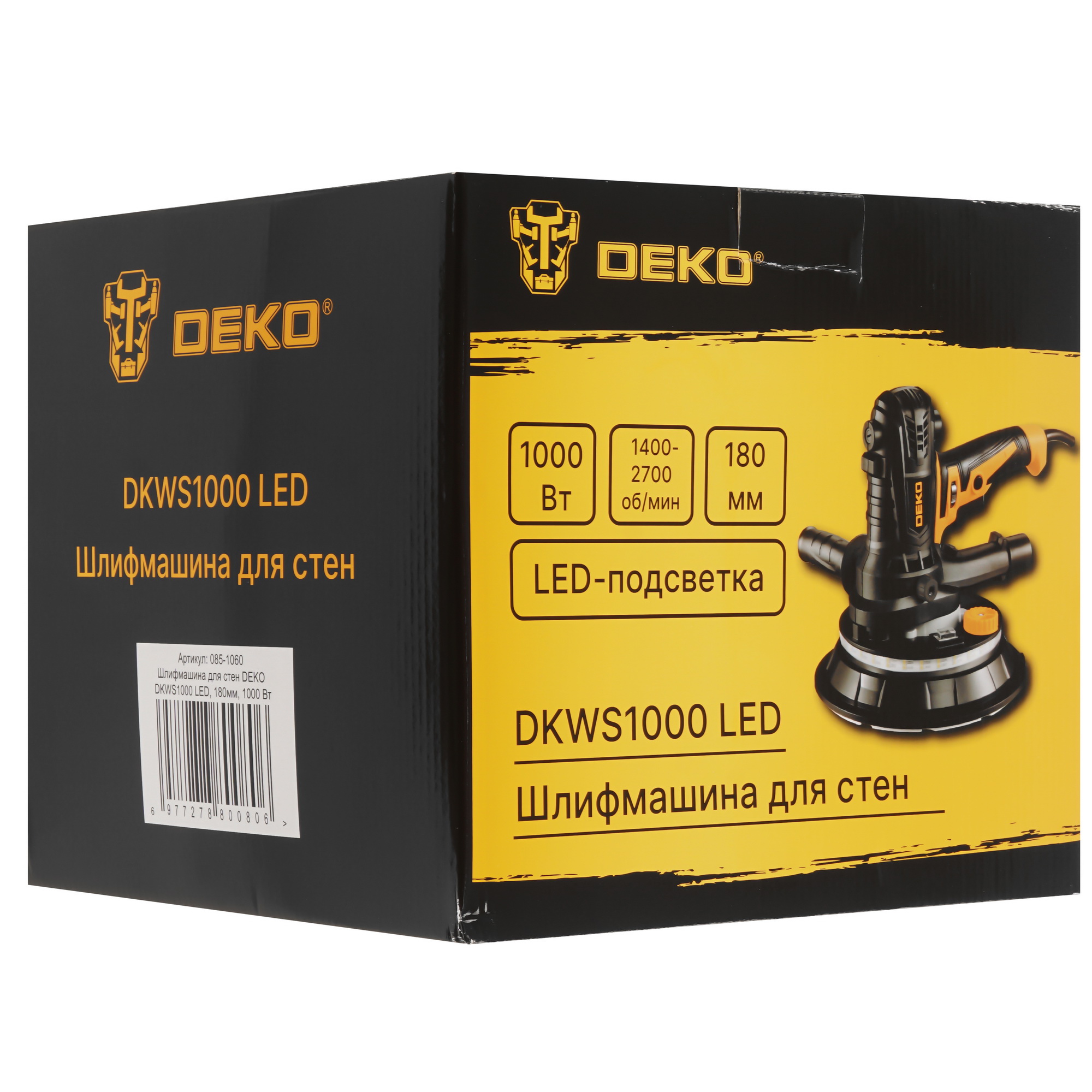 Шлифовальная машина для стен и потолка DEKO DKWS1000 LED 9166304 STDN-0028980 - Вид №10