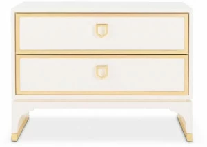 Stylish Club Прямоугольная прикроватная тумбочка из лакированной древесины с ящиками Cocktail Scf.c16