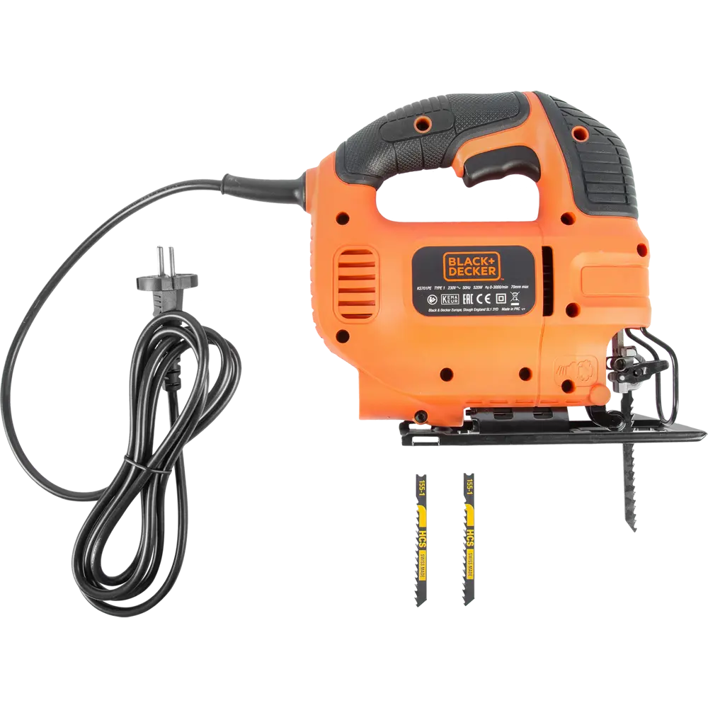 Лобзик Black&Decker KS701P, 520 Вт BLACK + DECKER STLM-2118309 - Вид №4