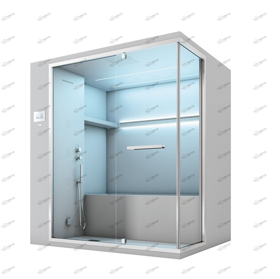 Спа: Ванна Хамам Душ 195 ПРИСТЕННАЯ OLIMPO Gruppo Geromin SSAOL3P3DA