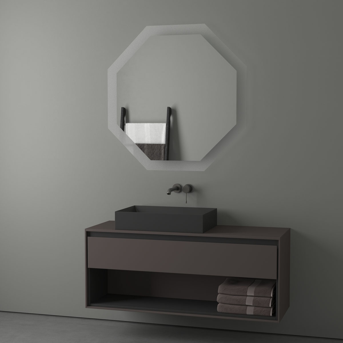 BY 2507 Зеркало с LED-подсветкой 32 W EVOFORM Ledshine - Вид №2