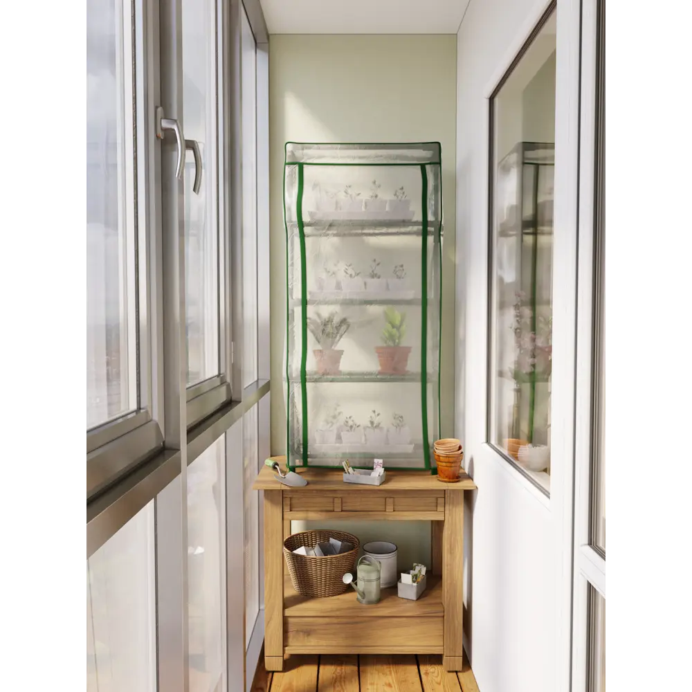 GARDEN SHOW — Компактный парник для рассады с 4 полками 83102448 STLM-0038979 - Вид №3