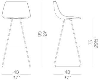 Lapalma Табурет-санки со спинкой Miunn sun-id-1436573 - Вид №5
