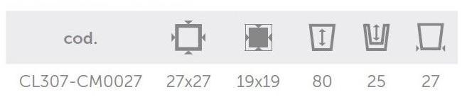 Lyxo Design Высокий модульный садовый горшок из пластика  Cl307-cm0027  - Вид №2