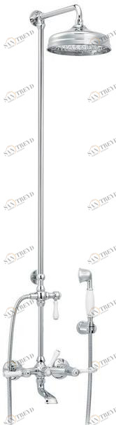 rvb Настенная душевая стойка из латуни с душевой лейкой 1935 limoges 1935.--.75