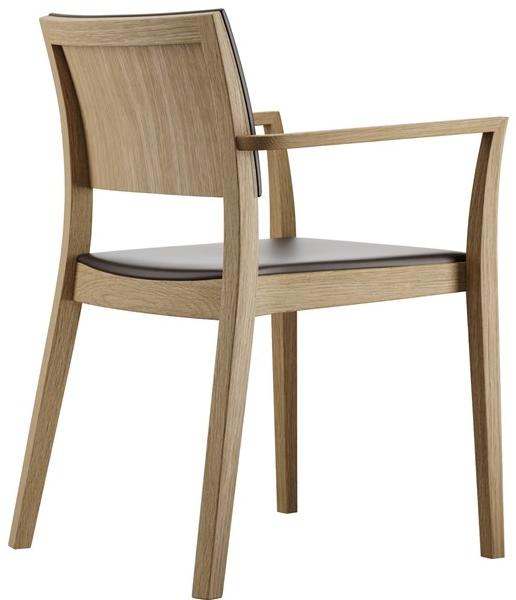 horgenglarus Штабелируемый стул из массива дерева с подлокотниками  6-590a  - Вид №11