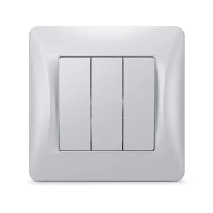 GUSI Electric Ugra — выключатель трёхклавишный в стиле серебро 89373439