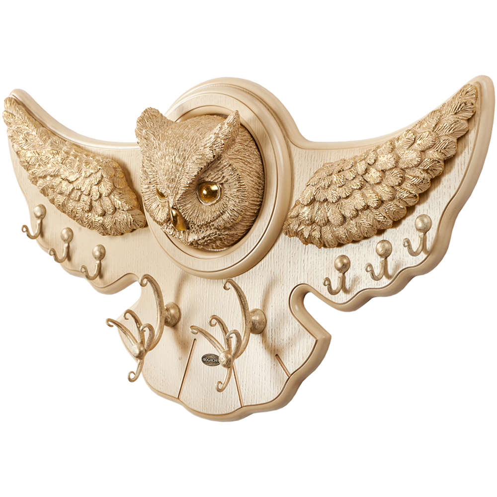 11507 Вешалка настенная Bubo Айвори Антик Слоновая Кость BOGACHO 4627138184677 - Вид №1