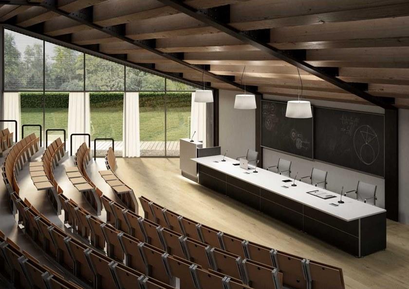 Bralco Прямоугольный деревянный стол для переговоров Reception sun-id-1499687 - Вид №1