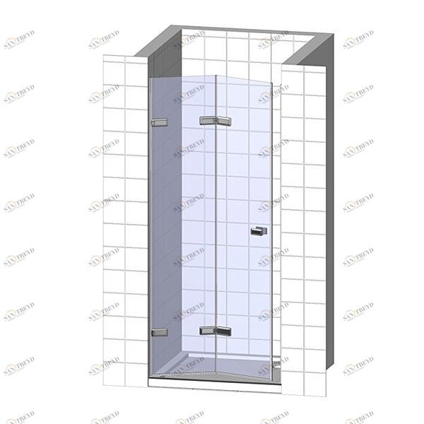 Душевая дверь в нишу 80x200 GK-862C стекло прозрачное 6 мм GUTEWETTER TREND DOOR 80X200GK862C