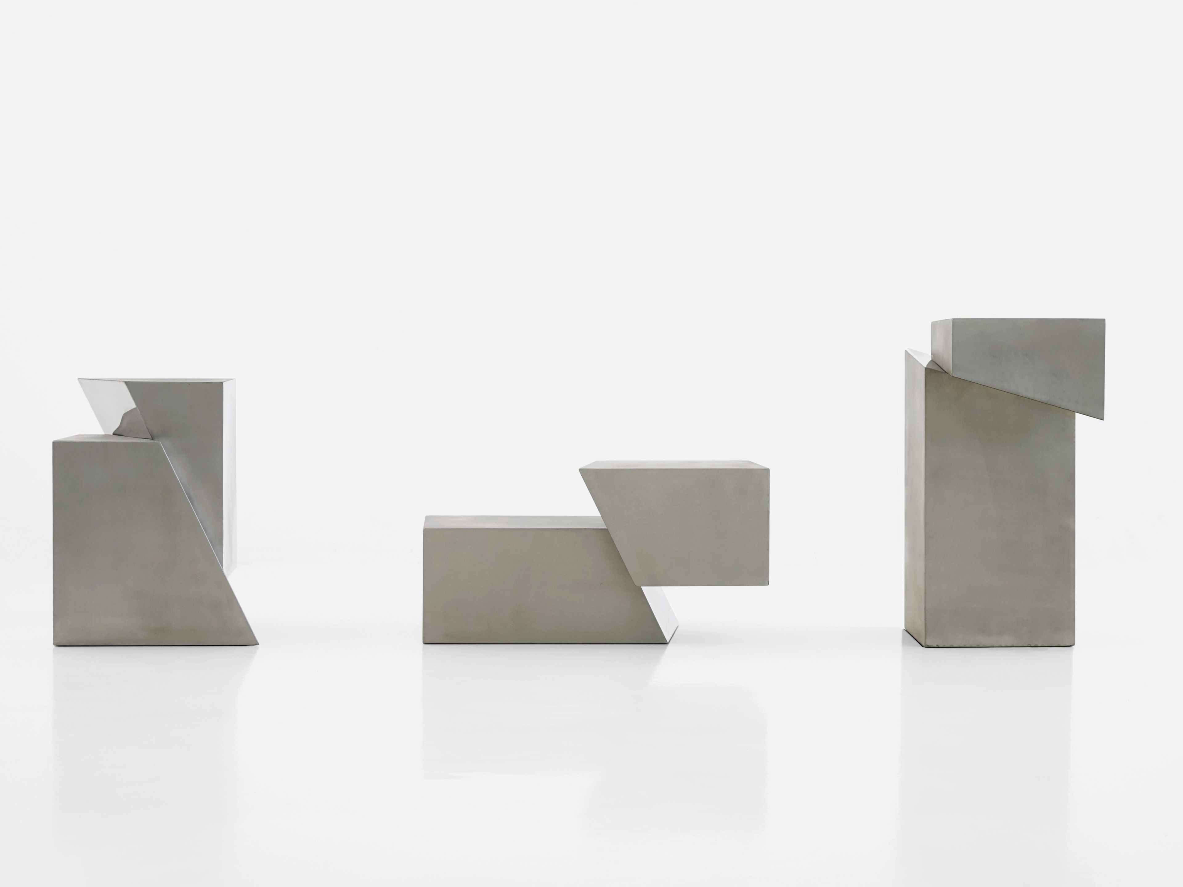 Низкий журнальный столик из нержавеющей стали Movimento Gallery SLICE ARCH-00034594