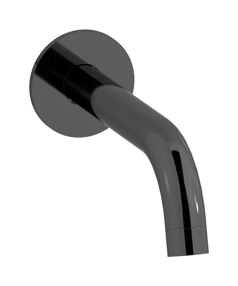 Настенный длинный излив. WE ARE IB id322cf_23 Black Chrome Industria