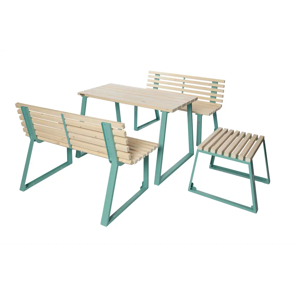 Стол садовый Summer 2 80x70x120 см сталь/дерево 83679003 STLM-2127984 PUNTO DESIGN  - Вид №2