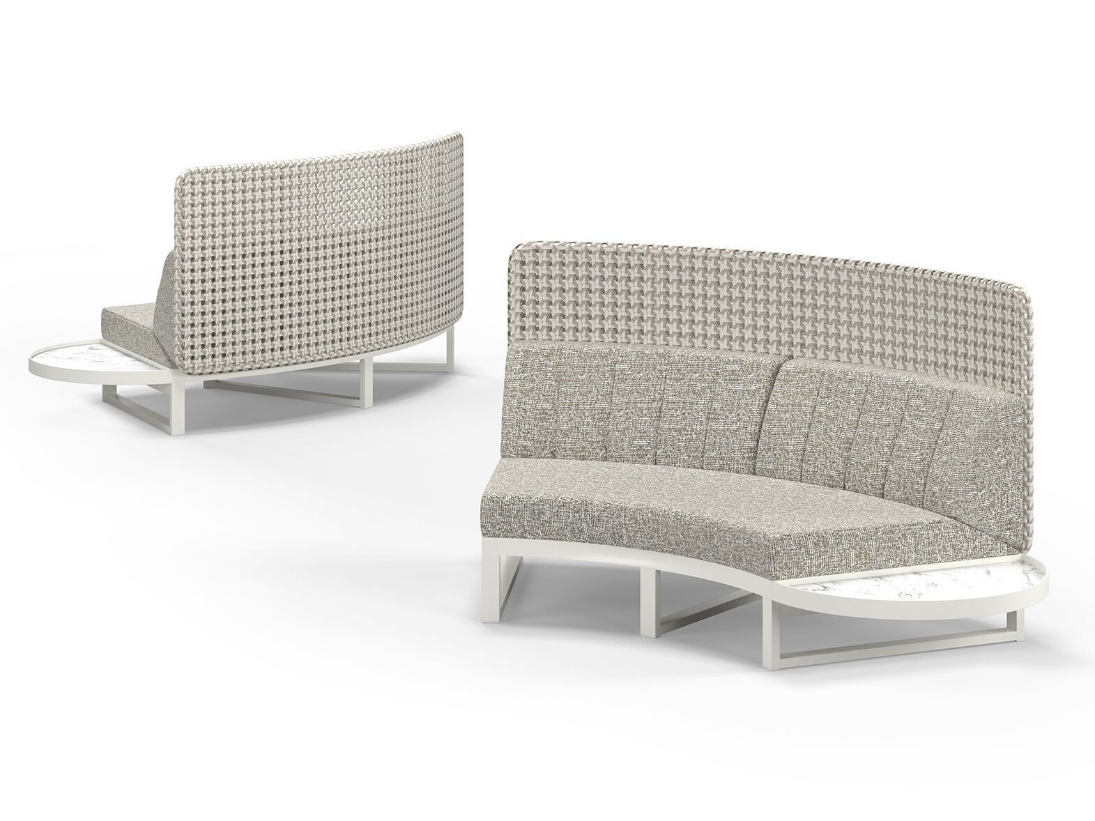 Изогнутый модульный садовый диван с высокой спинкой MAMAGREEN Munia ARCH-00073145