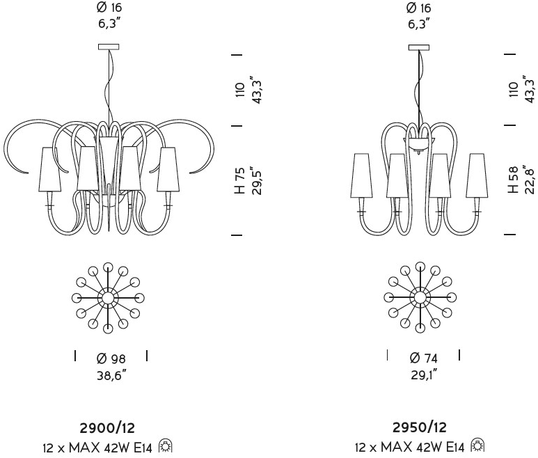 Sylcom Люстра из муранского стекла Margot sun-id-1455222 - Вид №12