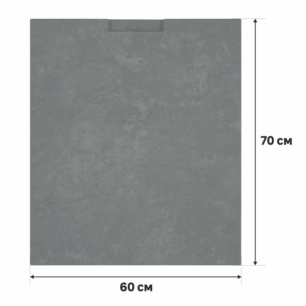 Дверь для шкафа Delinia «Берлин» 60x70 см, МДФ, цвет серый 82142298 STLM-2054640 - Вид №1