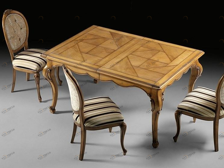 Prestige Прямоугольный раздвижной стол из вишни Capricci Cvf075