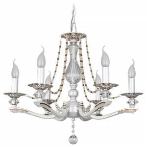 Подвесная люстра IDLamp Eloisa 259/6-Whiteplatina IDLAMP ДИЗАЙНЕРСКИЕ, ELOISA 185411 -