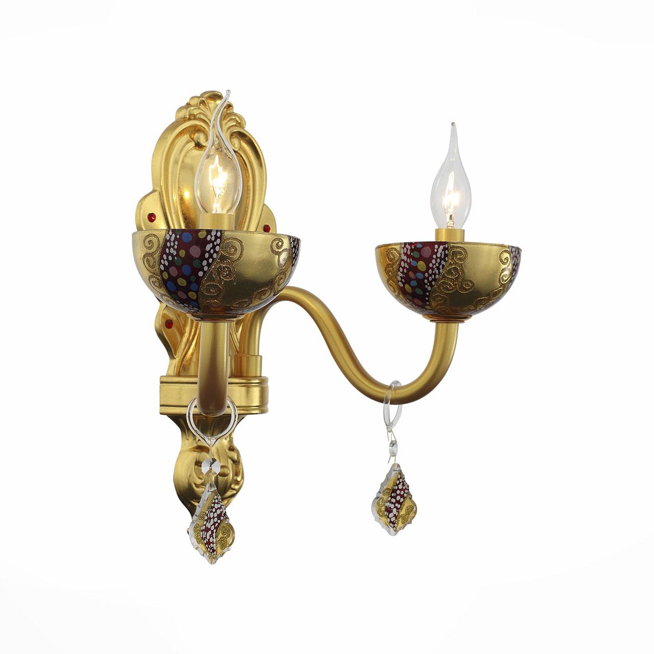 Бра ST Luce Ambita SL225.201.02 ST LUCE СВЕЧА 077820 Золото;прозрачный  - Вид №1