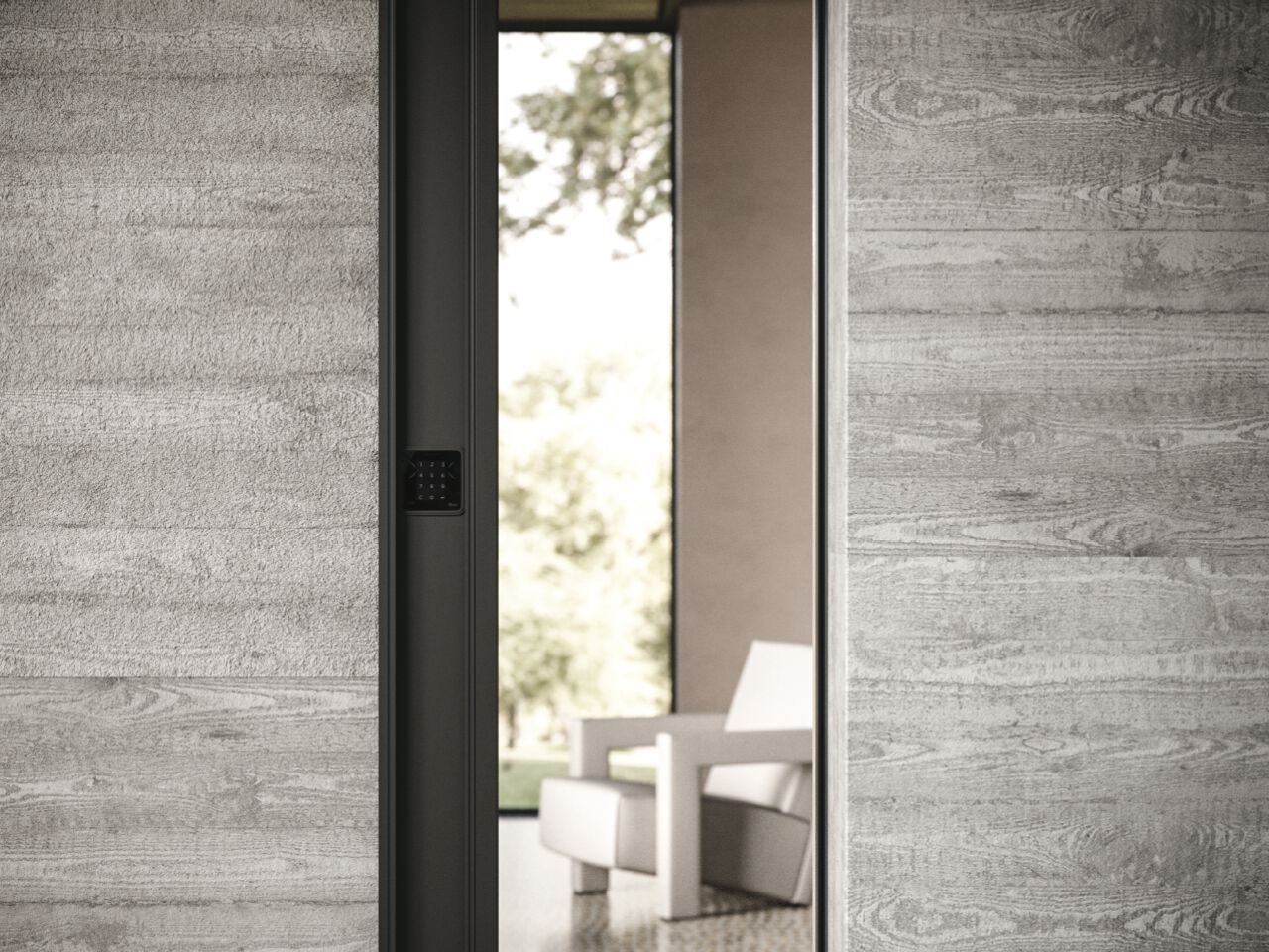 Раздвижные бронированные входные двери из керамогранита Oikos Vela ARCH-00053054 - Вид №3