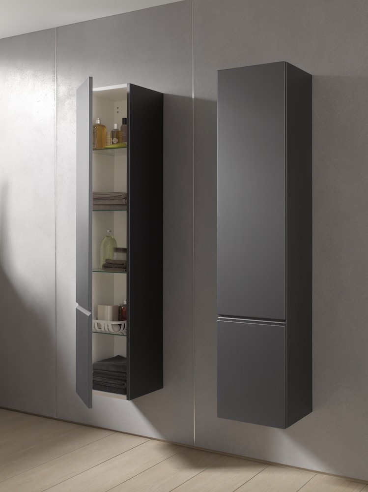 H4029501102611 Шкафчик высокий, 4 полочки стеклянные, петли справа LAUFEN PRO - Вид №25