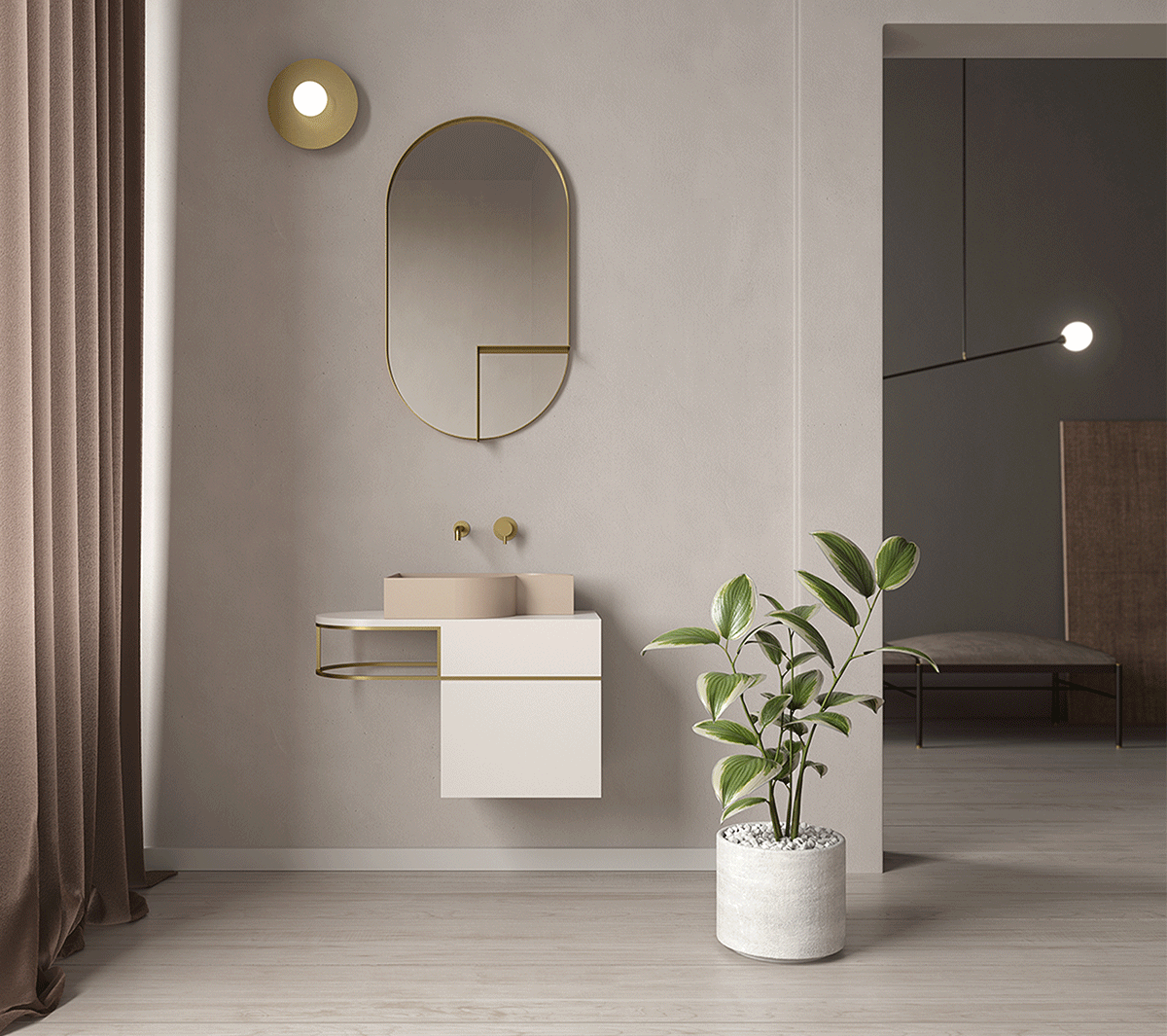 com_EXLAVNOU/LP Накладная раковина на столешницу  прямоугольная Ex.T Nouveau - Вид №2